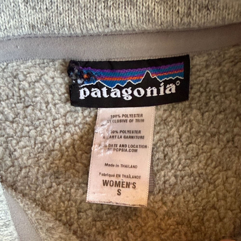 Patagonia Heather Gray Full-Zip Utility Fleece Jacket - Picture 3 of 5
